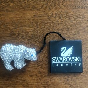 NWT SWAROVSKI Polar Bear pin